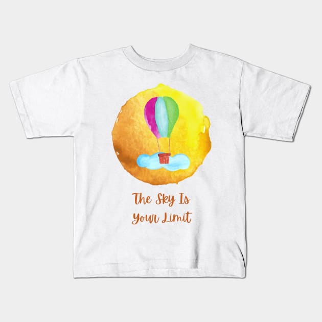 Watercolour Baby With Quotes Kids T-Shirt by Pris25